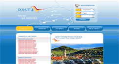 Desktop Screenshot of ckshuttle.cz