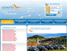 Tablet Screenshot of ckshuttle.cz